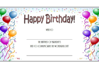 Birthday Gift Certificate Template Free Printable 2 | Free in Birthday Gift Certificate Template Free 7 Ideas