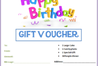 Birthday Gift Certificate Templates | Gift Certificate within Birthday Gift Certificate