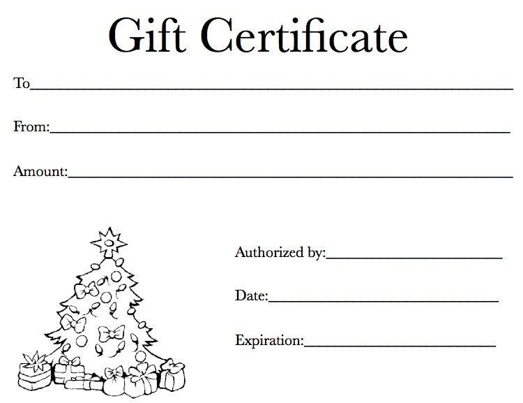 Black And White Gift Certificate Template Free (2 intended for Black And White Gift Certificate Template Free