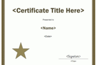 Blank Certificate Templates | Blank Certificate Templates On throughout Borderless Certificate Templates