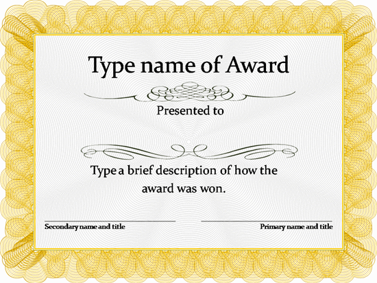 Blank Certificate Templates Free Download | Awards intended for Printable Certificate Of Recognition Templates Free