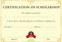 Blank Scholarship Certificate Template | Scholarships throughout Fresh Scholarship Certificate Template