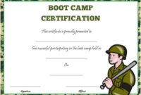 Boot Camp Certificate Template | Certificate Templates with Boot Camp Certificate Template