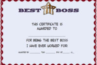 Boss Day Certificate Of Appreciation : 10+ Templates To inside Worlds Best Boss Certificate Templates Free