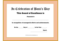 Boss'S Day Award Certificate Template Download Printable Pdf pertaining to Best Worlds Best Boss Certificate Templates Free