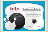 Bowling Certificate Stock Illustrations – 79 Bowling within Bowling Certificate Template