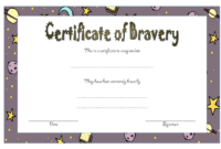Bravery Certificate Template 5 | Certificate Templates with Bravery Certificate Templates