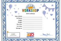Build A Bear Birth Certificate Template (1) – Templates for Build A Bear Birth Certificate Template