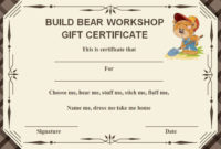 Build A Bear Certificate: 13 Best And Attractive Templates within Gartner Certificate Templates