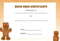 Build Bear Template | Birth Certificate Template inside Unique Build A Bear Birth Certificate Template