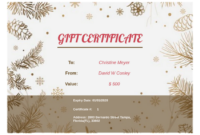 Business Gift Certificate Template – Pdf Templates | Jotform pertaining to Present Certificate Templates