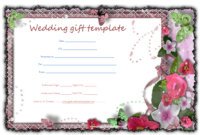 Butterfly-Gift-Certificate-Template | Gift Certificate with Free Editable Wedding Gift Certificate Template