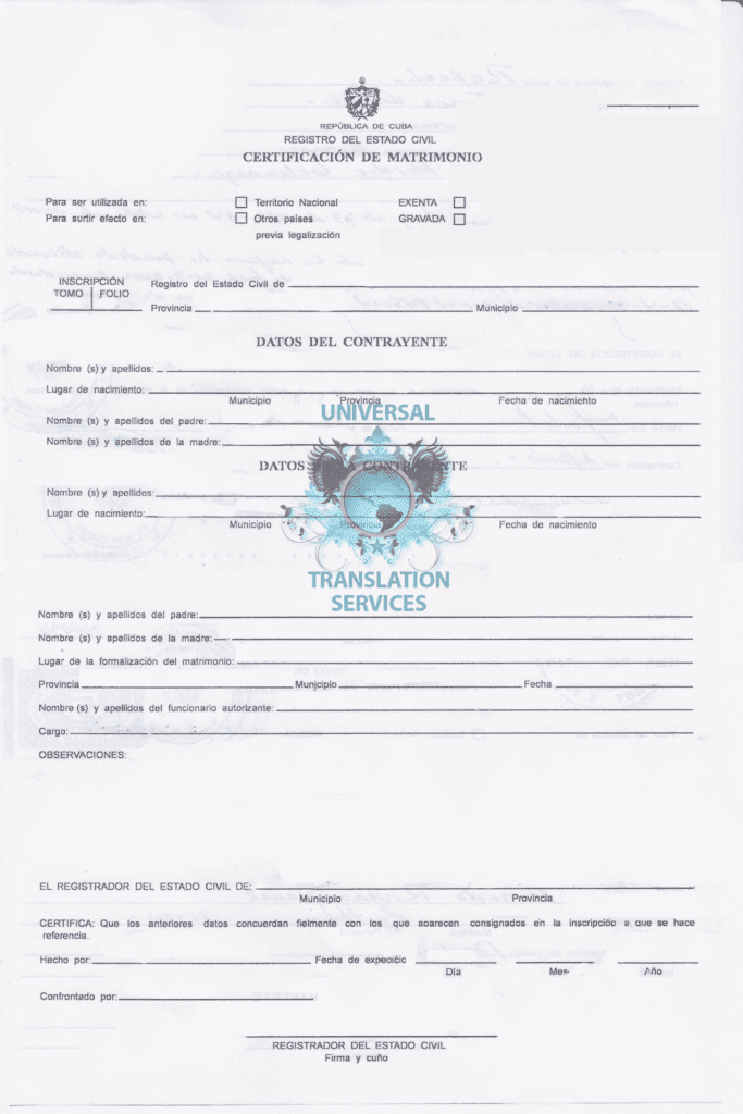 Calculate Your Certified And Or Notarized Translation within Fresh Marriage Certificate Translation Template
