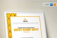 Certificate Design Template For Best Chef Fast Food And Restaurant  Certificate Template with regard to Restaurant Gift Certificate Template 2018 Best Designs