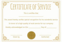 Certificate For 10 Years Of Service Template | Award with Best Travel Certificates 10 Template Designs 2019 Free