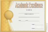 Certificate Of Academic Excellence Award Free Editable 1 with regard to Academic Achievement Certificate Template