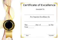 Certificate Of Academic Excellence | Certificate Template for Academic Achievement Certificate Templates