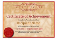 Certificate Of Accomplishment Template Free (9) – Templates in Certificate Of Accomplishment Template Free