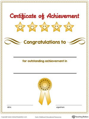Certificate Of Achievement Award In Color | Certificate Of inside Fresh 10 Science Fair Winner Certificate Template Ideas