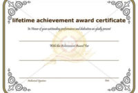 Certificate Of Achievement Template Awarded For Different intended for Fresh Outstanding Effort Certificate Template