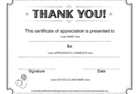 Certificate Of Appreciation Award Template | Education World inside New Thanks Certificate Template