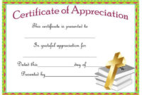 Certificate Of Appreciation For A Pastor | Pastors regarding New Christian Certificate Template