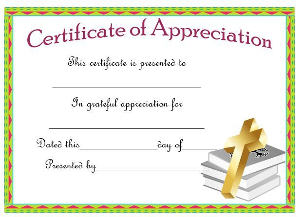 Certificate Of Appreciation For A Pastor | Pastors regarding New Christian Certificate Template