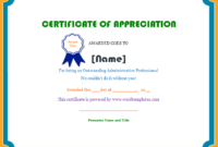 Certificate Of Appreciation | Microsoft Word Templates inside New Employee Recognition Certificates Templates Free