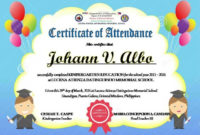 Certificate Of Attendance Templates Editable | Attendance for Perfect Attendance Certificate Template Editable
