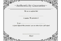 Certificate Of Authenticity Jewellery Free 2 | Two Package pertaining to New Certificate Of Authenticity Free Template