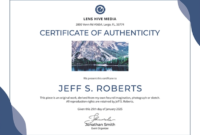 Certificate Of Authenticity: Templates, Design Tips, Fake with regard to Photography Certificate Of Authenticity Template