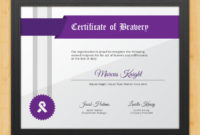 Certificate Of Bravery – Fearlessaward Hut pertaining to Fresh Bravery Award Certificate Templates