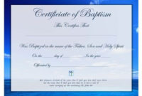 Certificate Of Christian Baptism Free Printable For All Ages throughout Christian Baptism Certificate Template
