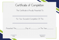 Certificate Of Completion Construction | Certificate Template throughout Certificate Of Completion Construction Templates