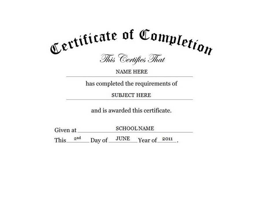 Certificate Of Completion Free Templates Clip Art &amp;amp; Wording regarding Free Printable Best Husband Certificate 7 Designs