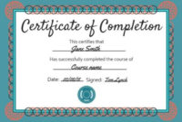 Certificate Of Completion Templates | Customize In Seconds with regard to Certification Of Completion Template