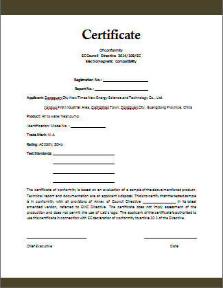 Certificate Of Compliance Template (3) - Templates Example intended for New Certificate Of Conformity Templates
