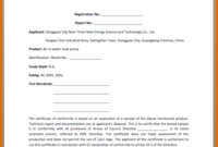 Certificate Of Conformance Template Free (1) – Templates for Certificate Of Conformance Template
