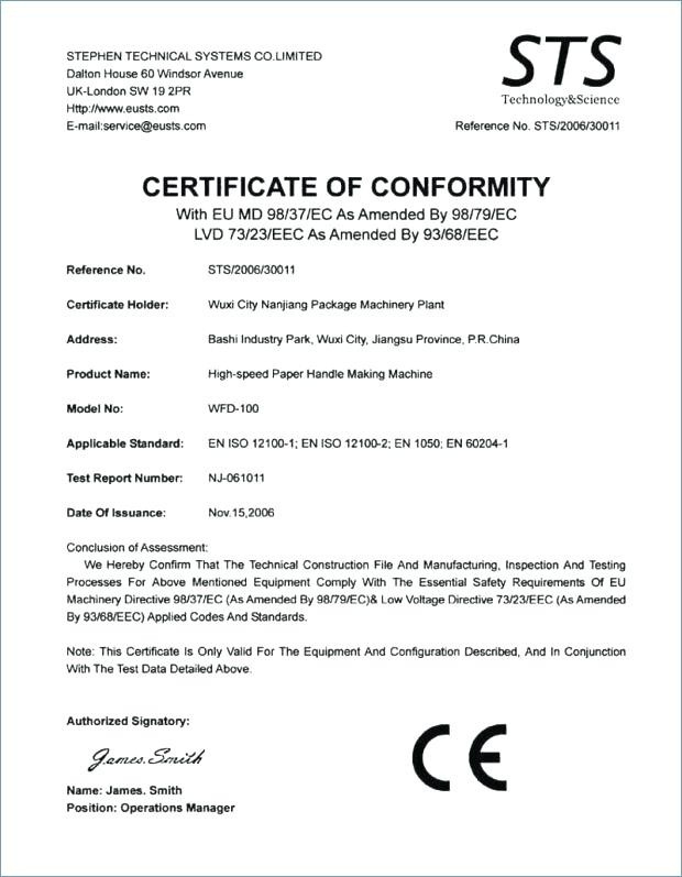 Certificate Of Conformity Template Beautiful Letter intended for Conformity Certificate Template