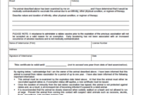 Certificate Of Exemption in Dog Vaccination Certificate Template