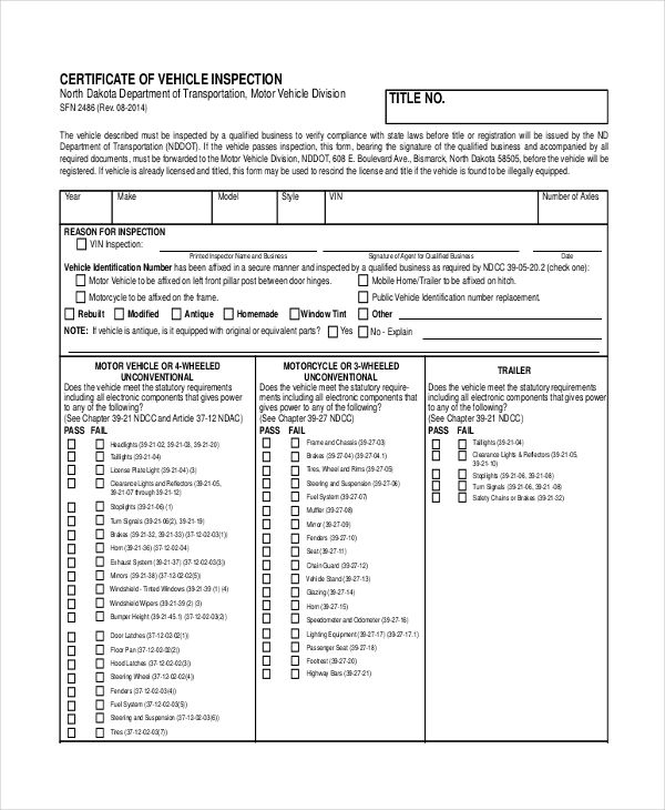 Certificate Of Inspection Template (1) - Templates Example pertaining to Certificate Of Inspection Template
