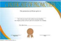 Certificate Of Job Promotion Template Free 2 | Certificate throughout Unique Job Promotion Certificate Template Free