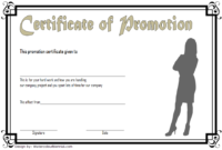 Certificate Of Job Promotion Template Free 6 | Printable pertaining to Job Promotion Certificate Template Free