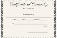 Certificate Of Ownership Template Download Printable Pdf in New Certificate Of Ownership Template