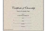 Certificate Of Ownership Template Download Printable Pdf in Quality Certificate Of Ownership Template