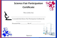 Certificate Of Participation Template – 25 + Downloadable for Unique Science Fair Certificate Templates