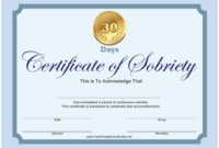 Certificate Of Sobriety Templates Pdf. Download Fill And with regard to Certificate Of Sobriety Template Free