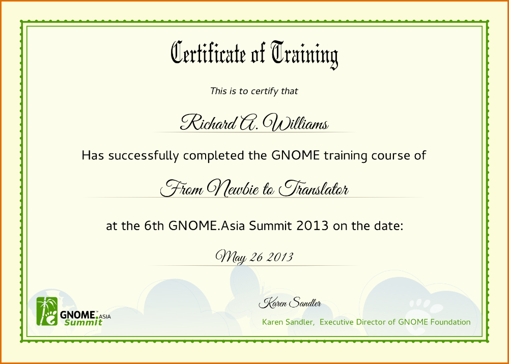 Certificate Of Training Template Filename Elsik Blue Cetane in New Training Completion Certificate Template 10 Ideas