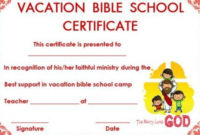 Certificate Template For Vbs | Bible School, Certificate inside Quality Vbs Certificate Template