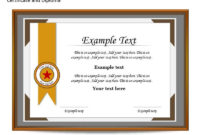 Certificate Template Powerpoint Free | The Highest Quality in Fresh Powerpoint Certificate Templates Free Download